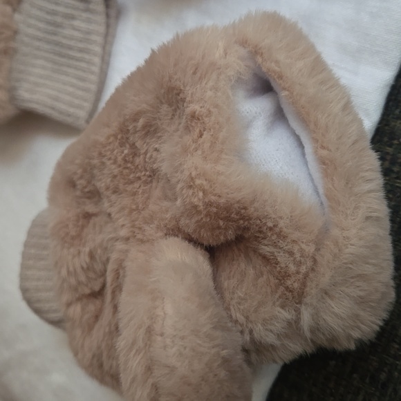 Set Of 2 Faux Fur Flip Top Mittens - Picture 3 of 3